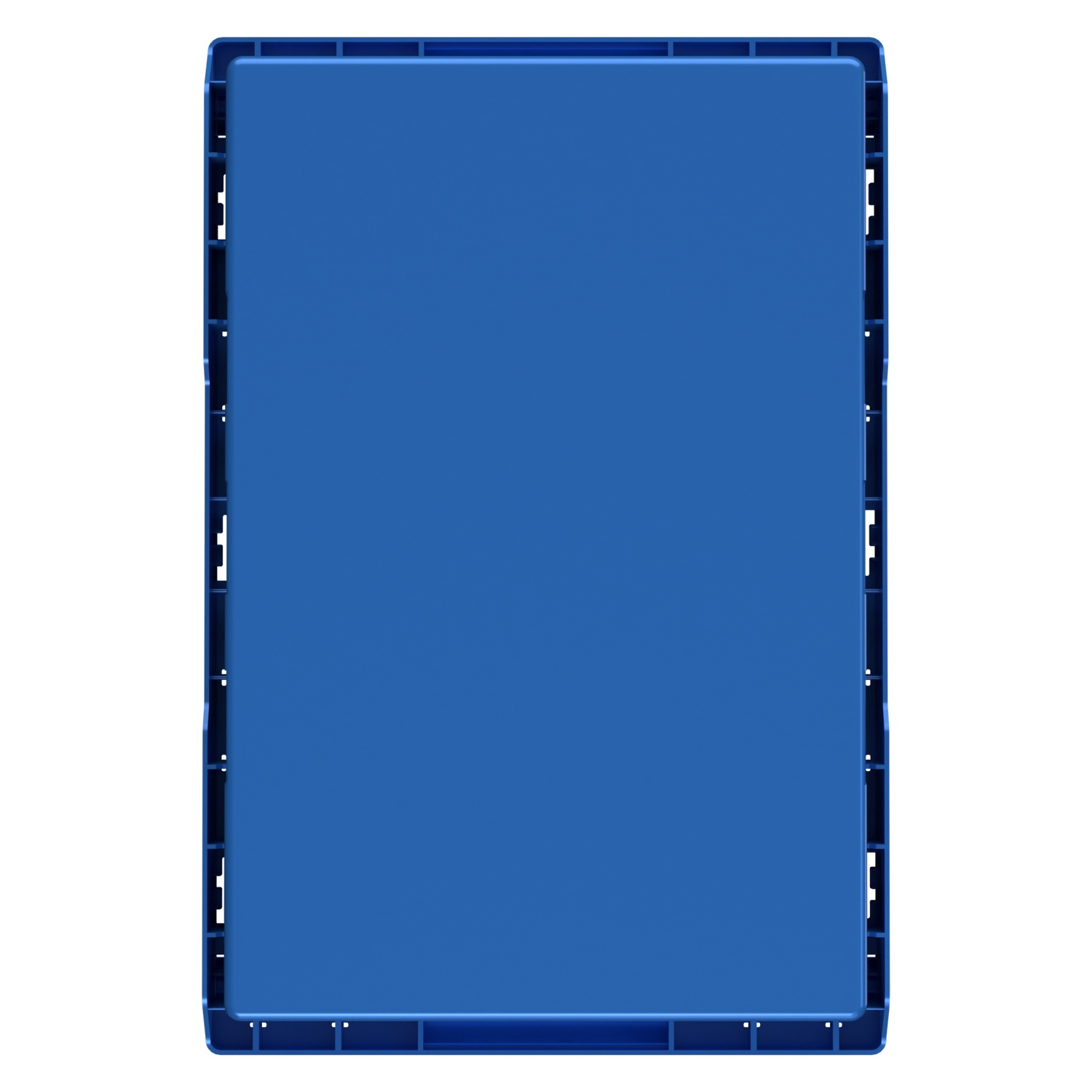 Вкладываемый контейнер INSTORE KV-6442 600x400x420 мм iPlast голубой со сплошным дном