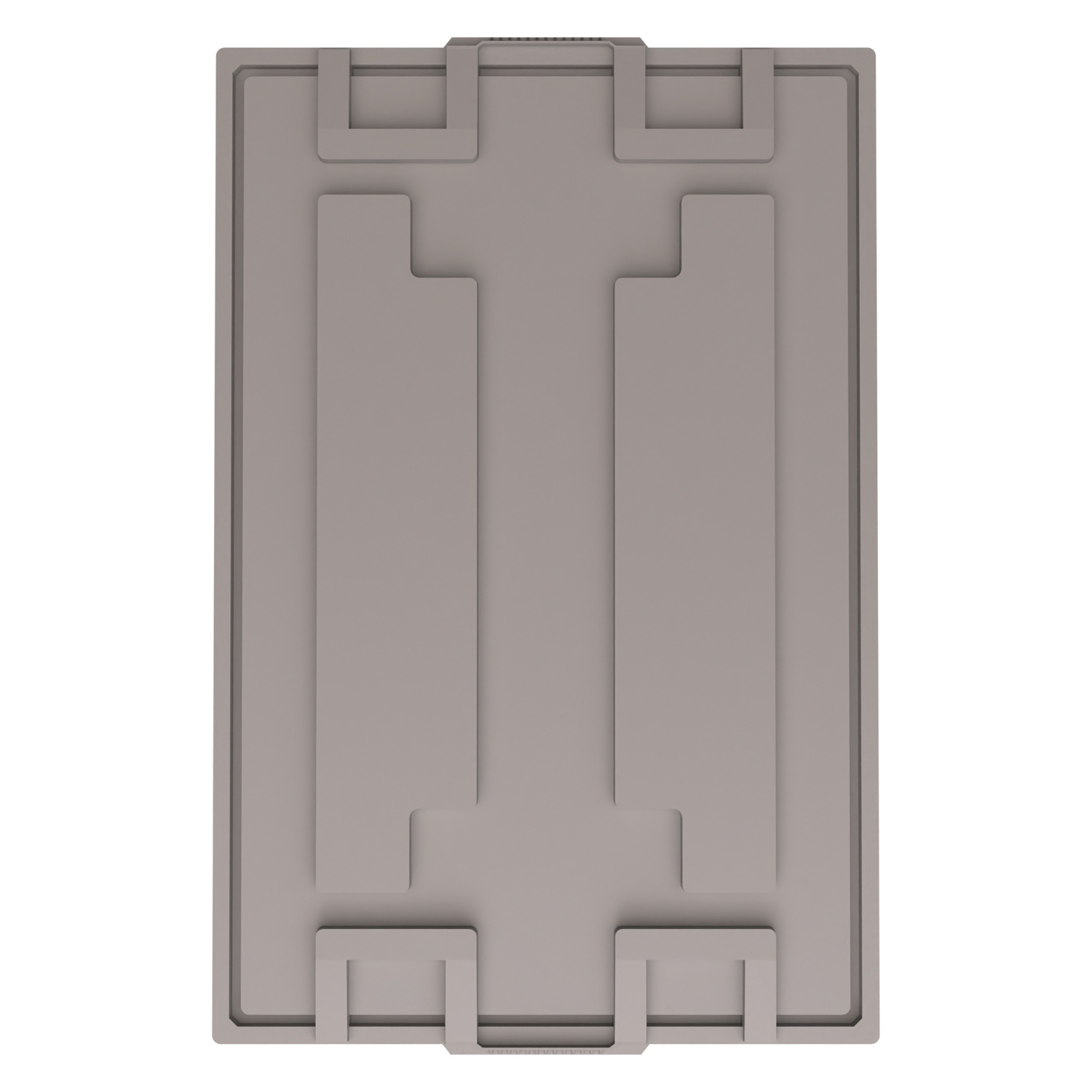 Крышка разборного контейнера Polybox 1200x800x50 мм iPlast серая