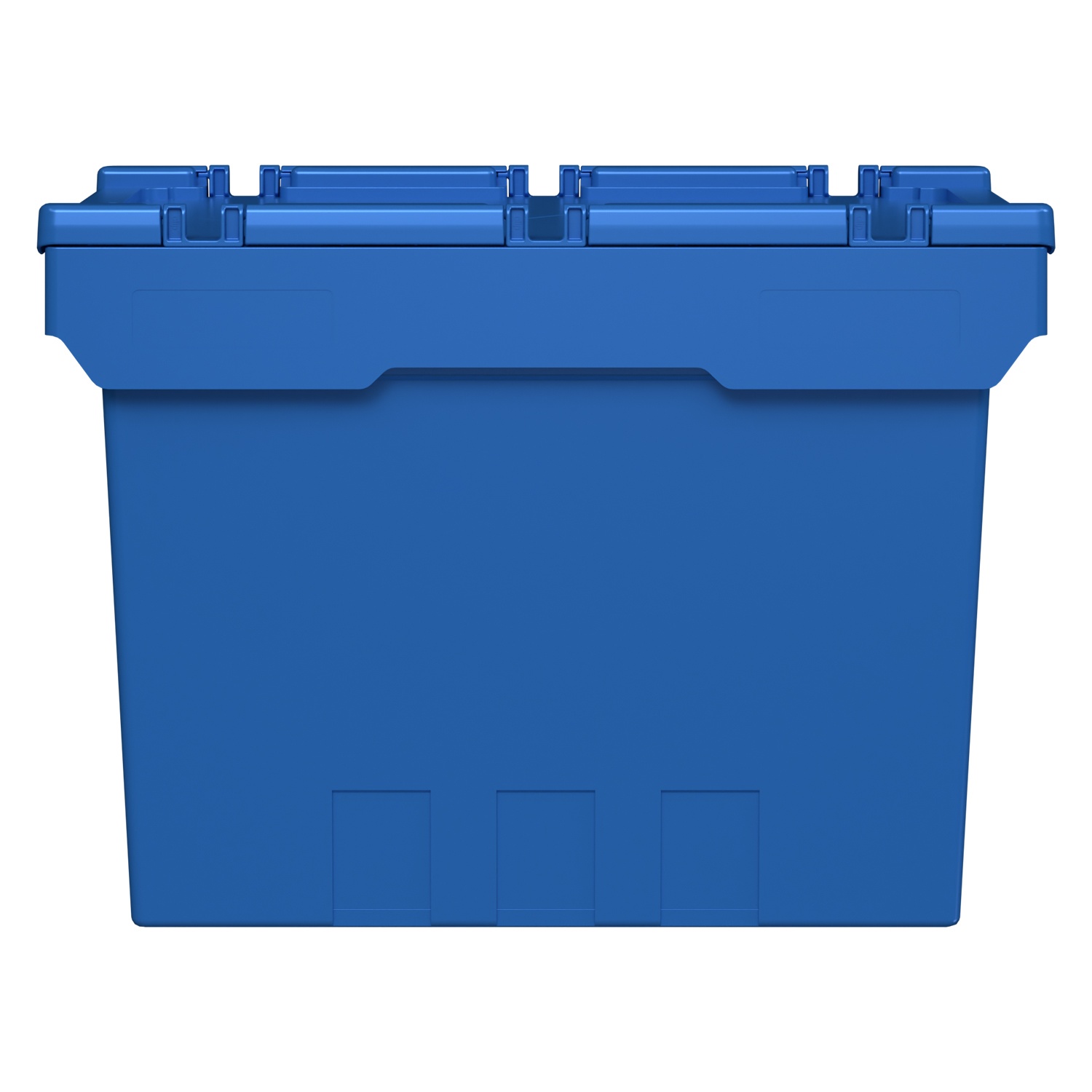 Вкладываемый контейнер INSTORE KV-6442 600х400х420 мм iPlast голубой со сплошным дном и распашной крышкой