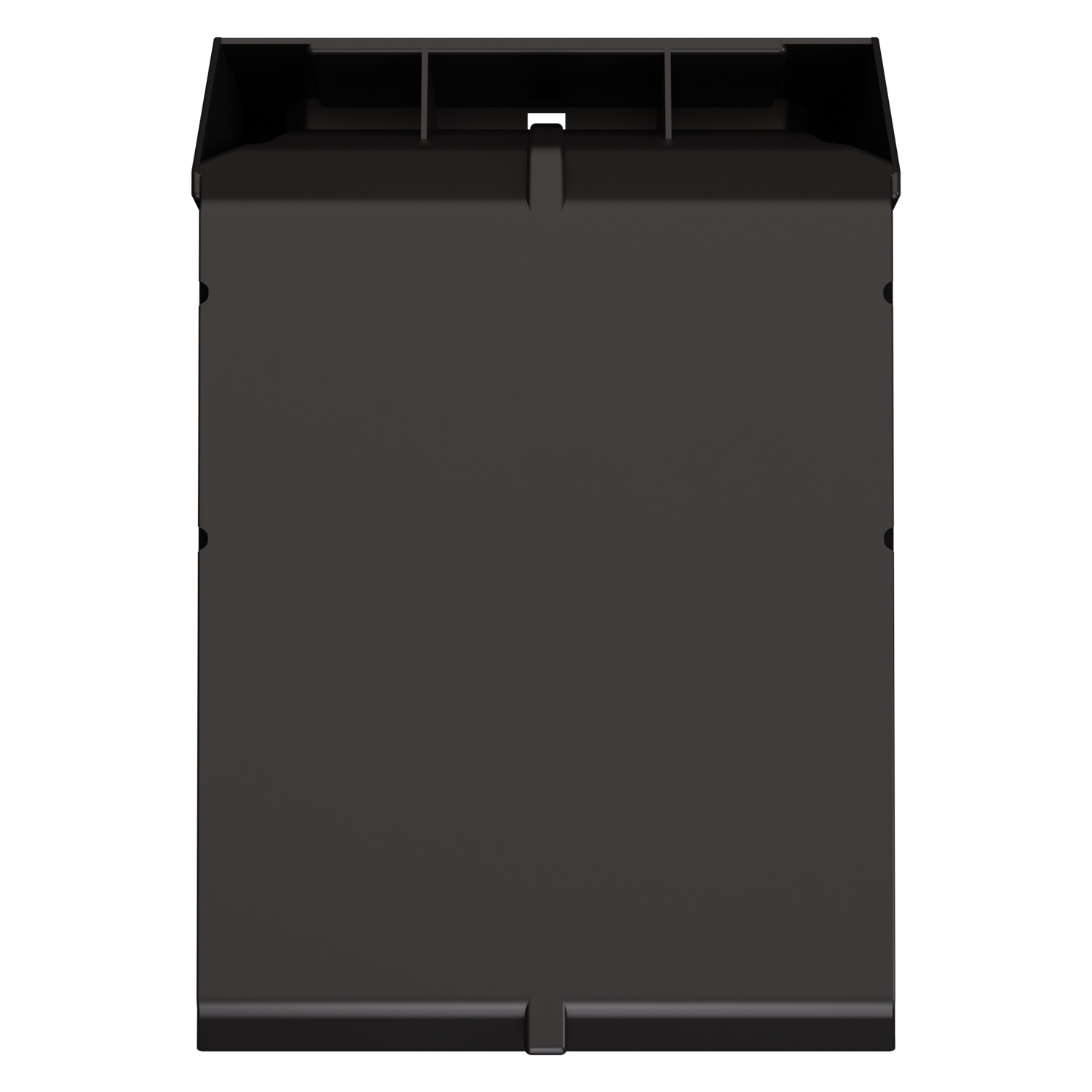 Складской лоток Logic Store 350x225x200 мм iPlast чёрный ЭКО с отверстиями для продольной перегородки