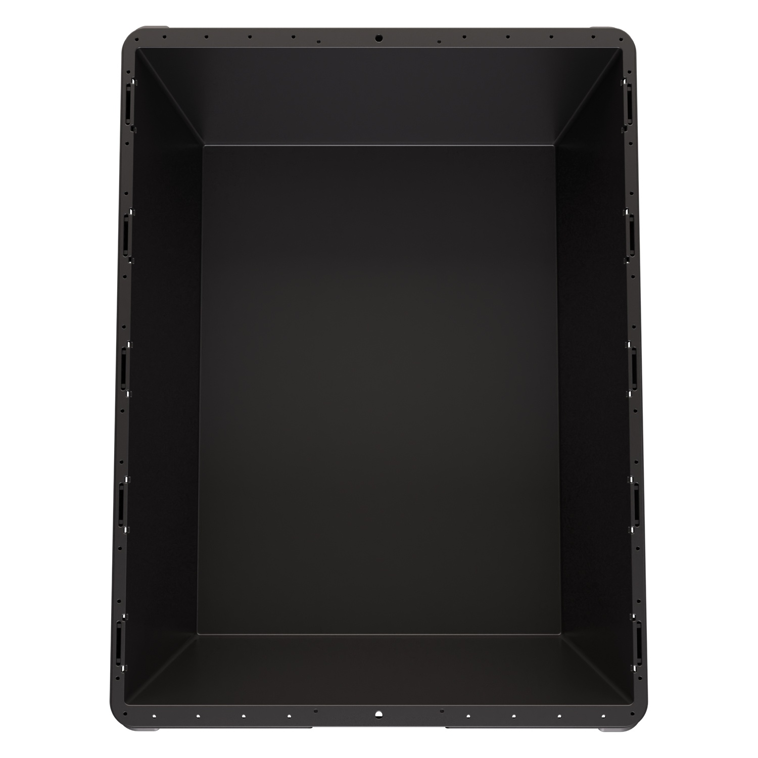 Вкладываемый контейнер INSTORE KV-8632 800x600x320 мм iPlast чёрный со сплошным дном