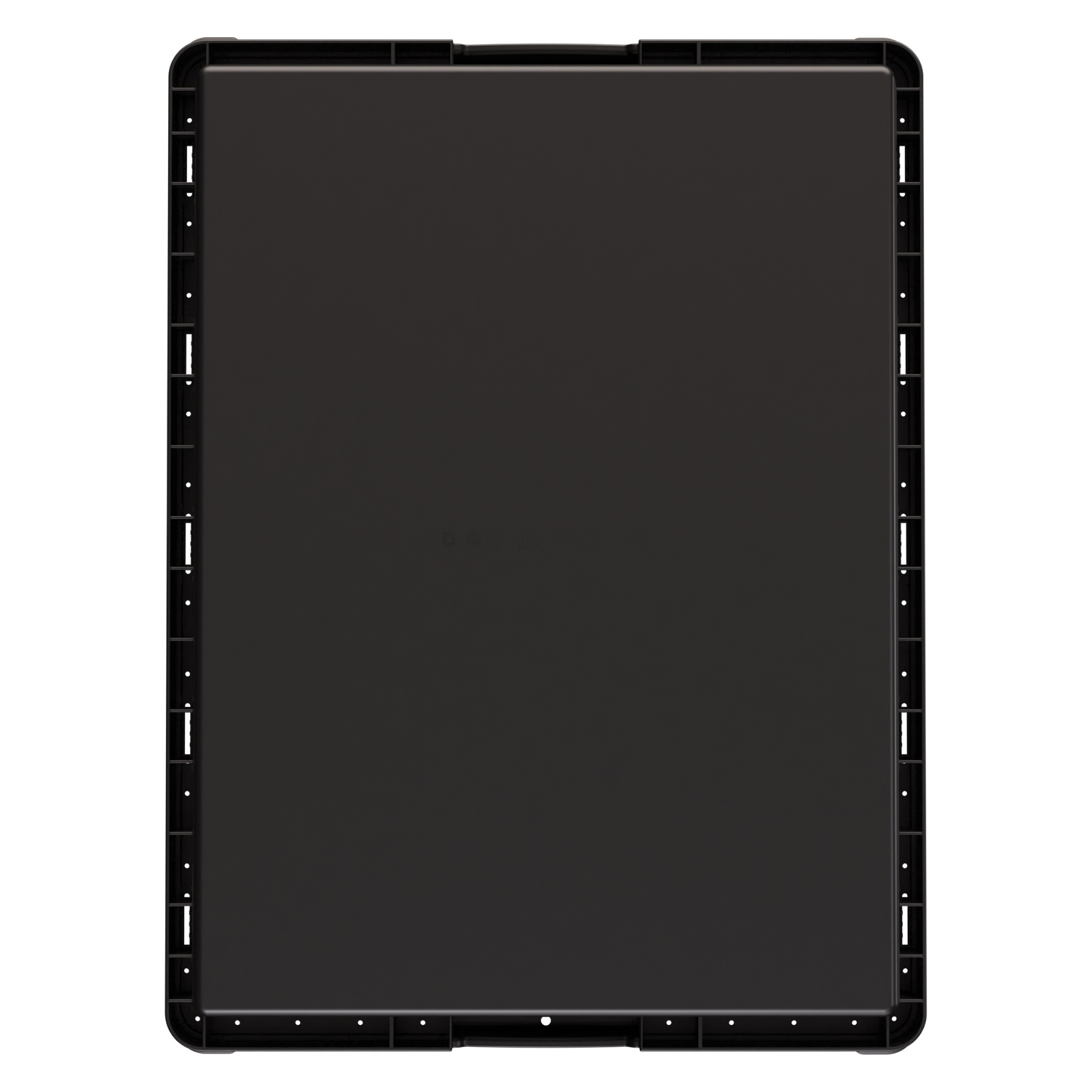 Вкладываемый контейнер INSTORE KV-8632 800x600x320 мм iPlast чёрный со сплошным дном