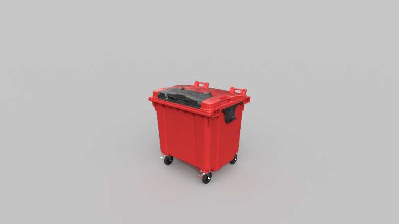 Передвижной мусорный контейнер 1100л с крышкой на колесах - купить ...