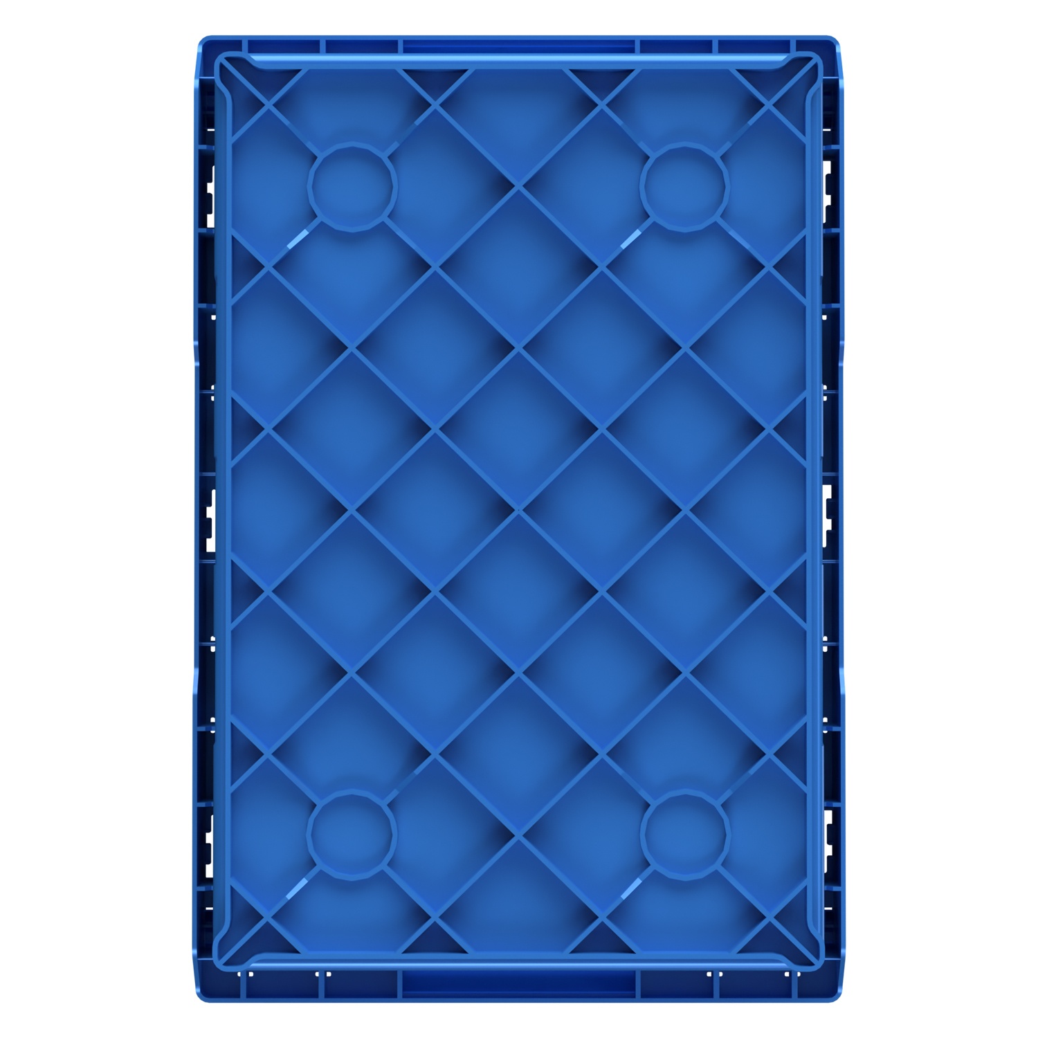 Вкладываемый контейнер INSTORE KVR-6442 600x400x435 мм iPlast голубой с усиленным дном