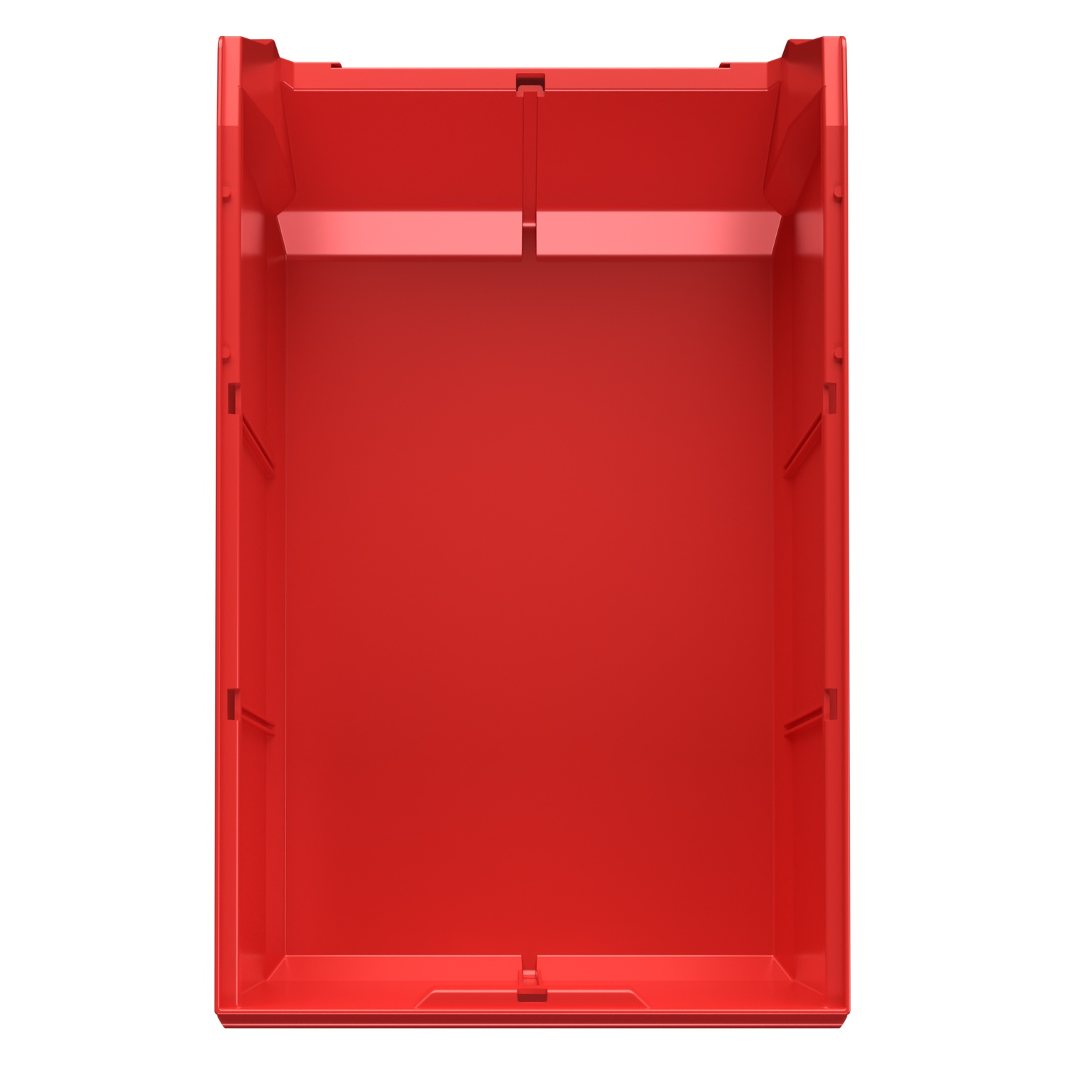 Складской лоток Logic Store 500х300х200 мм iPlast красный с отверстиями для перегородок N2 (12.406.2)