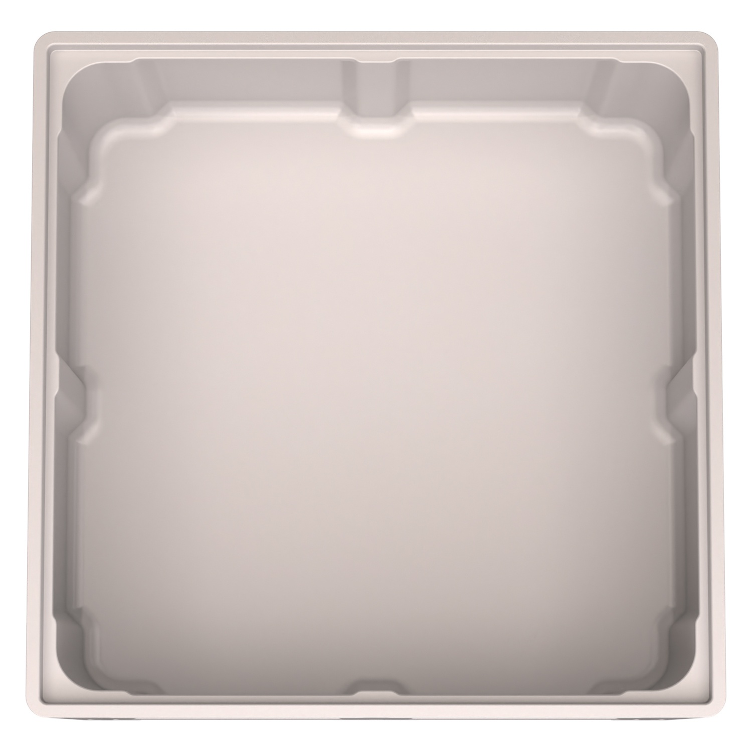 Большой контейнер 1130x1130x580 мм iPlast iBOX светло-серый со сплошными стенками и дном, на ножках