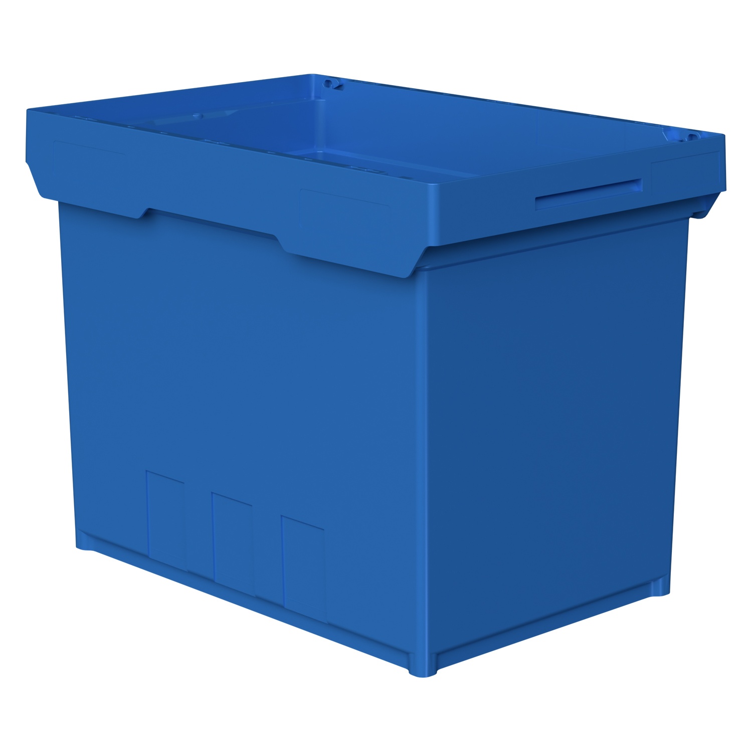 Вкладываемый контейнер INSTORE KVR-6442 600x400x435 мм iPlast голубой с усиленным дном