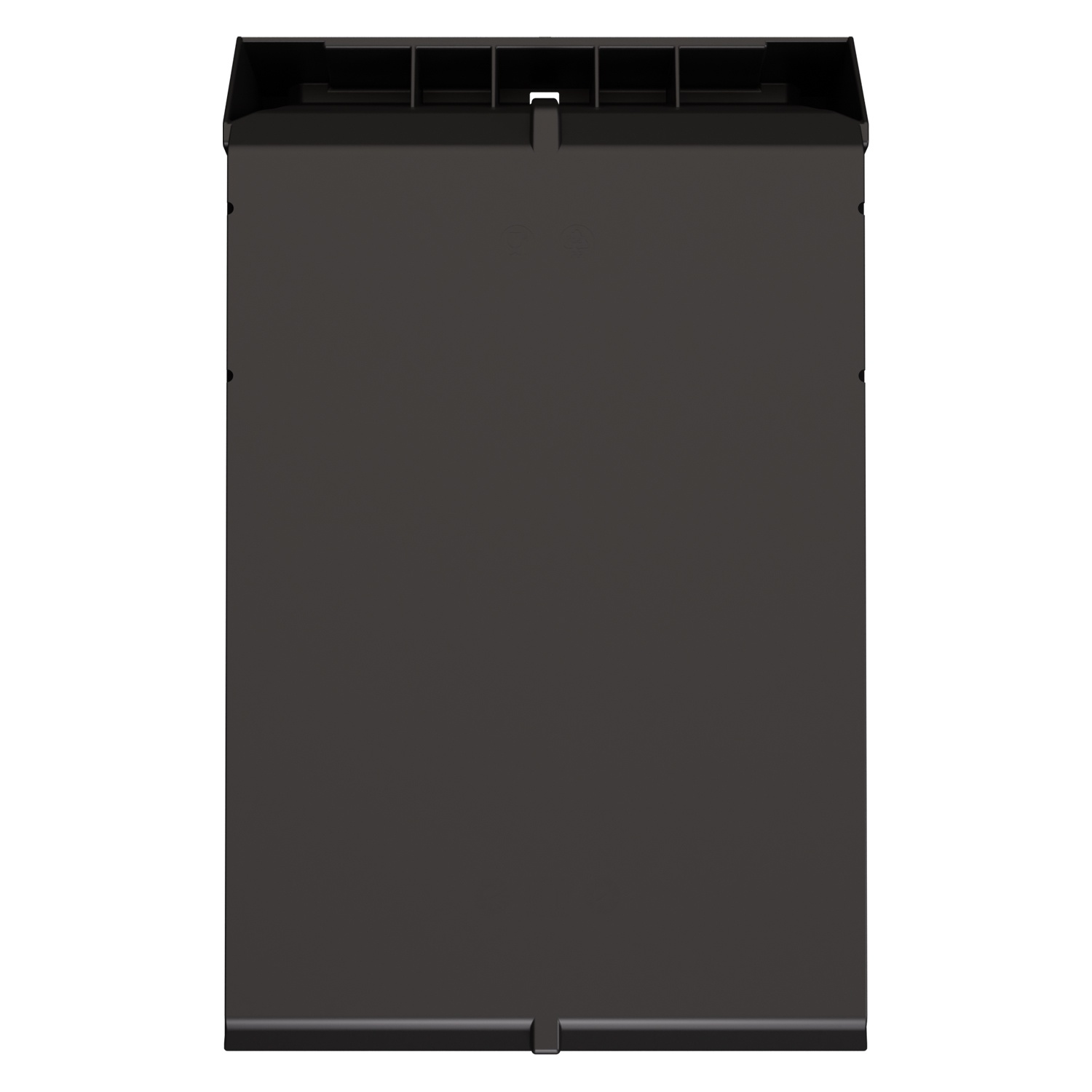 Складской лоток Logic Store 500х300х250 мм iPlast чёрный ЭКО с отверстиями для перегородок N2 (12.407.2)