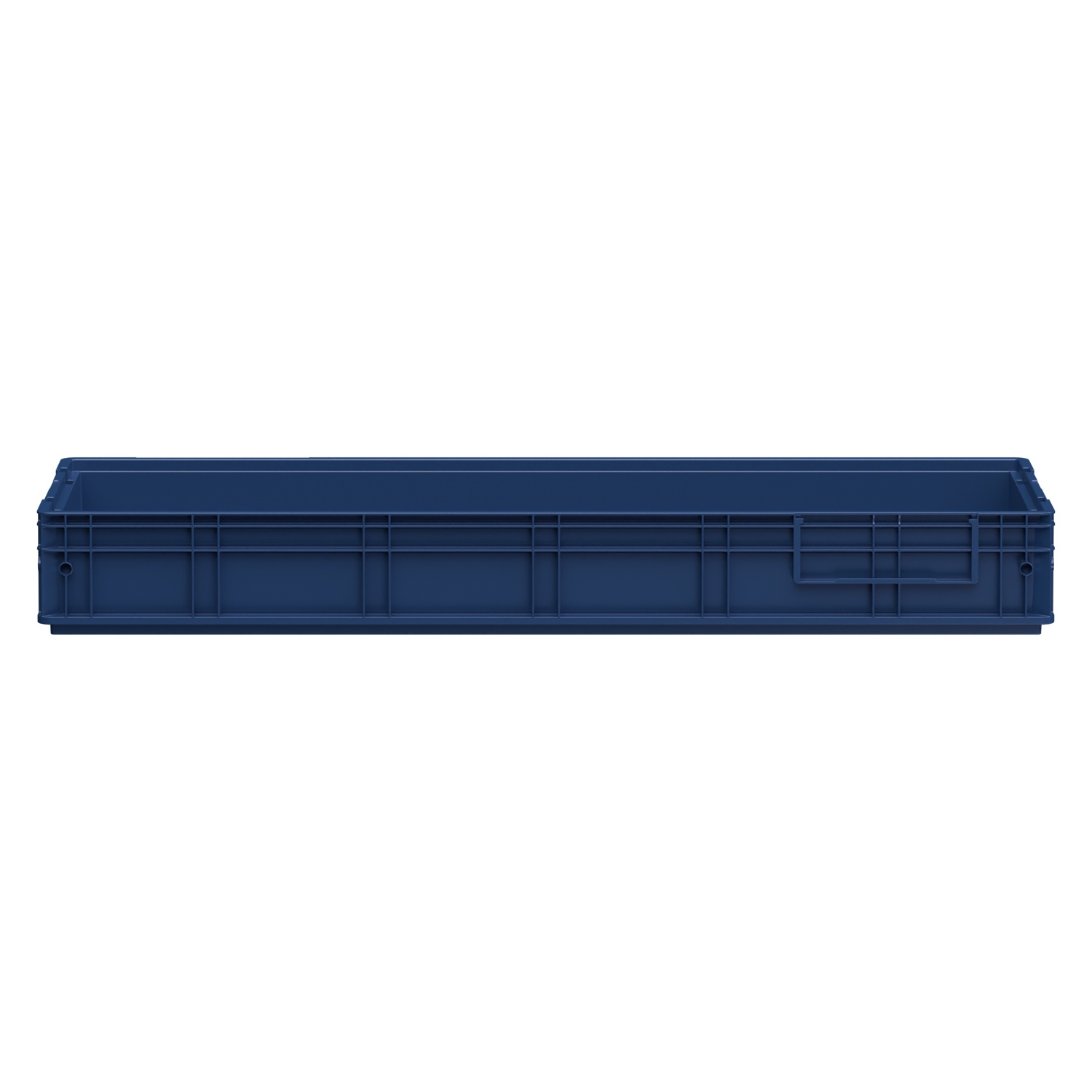 Ящик R-KLT 12415 1194x396x147,5 мм iPlast синий индиго со сплошными стенками и дном