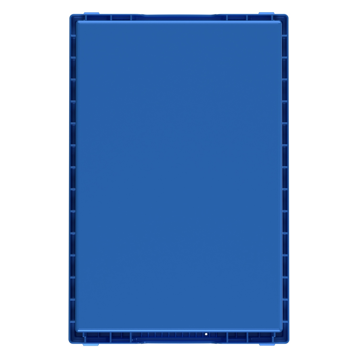 Вкладываемый контейнер INSTORE KV-6432 600x400x320 мм iPlast голубой со сплошным дном
