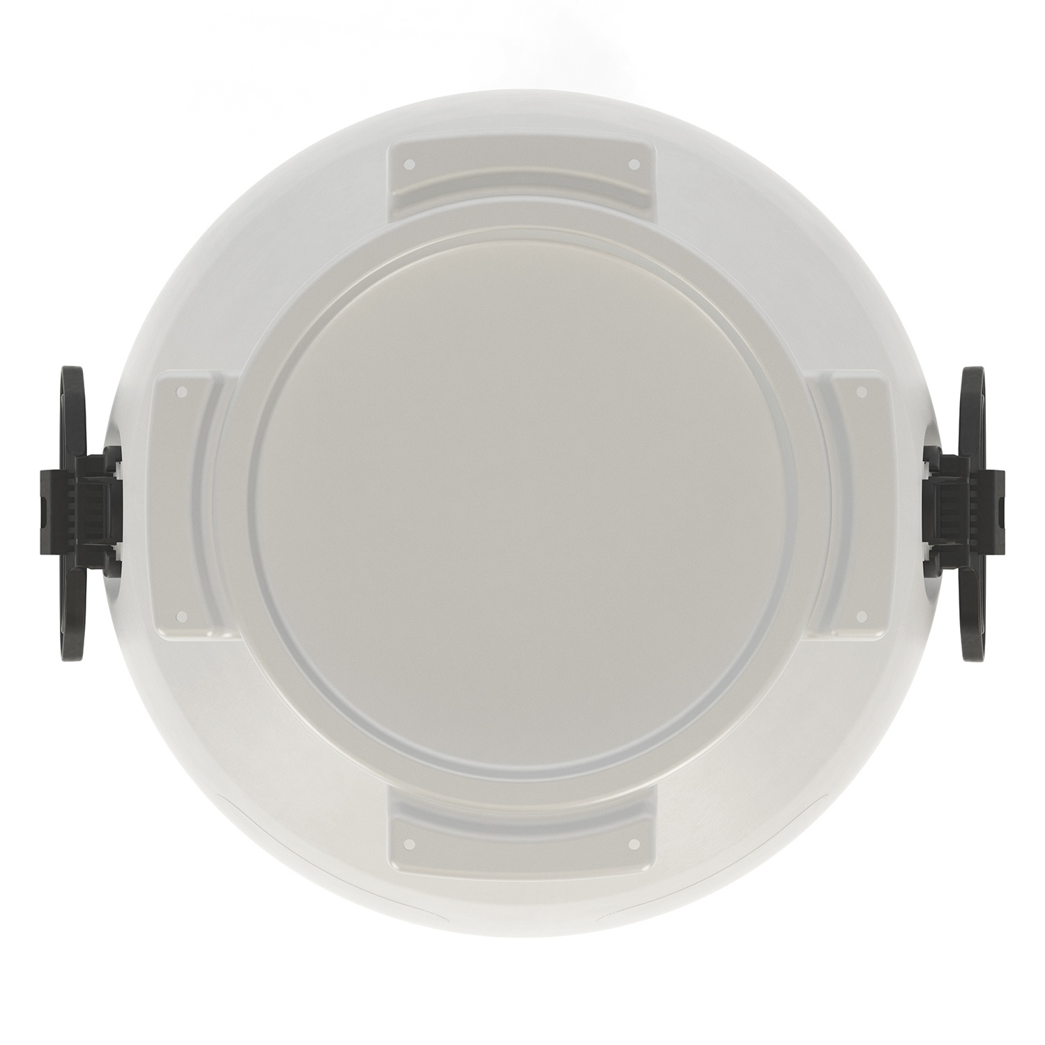 Пластиковая бочка 51 л белая с резьбовой крышкой