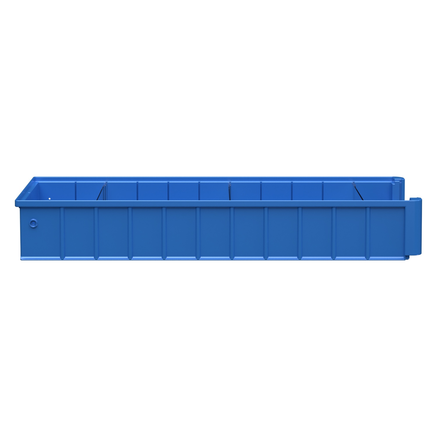 Полочный контейнер SK-6209 600х235х90 мм iPlast голубой с 3 поперечными перегородками