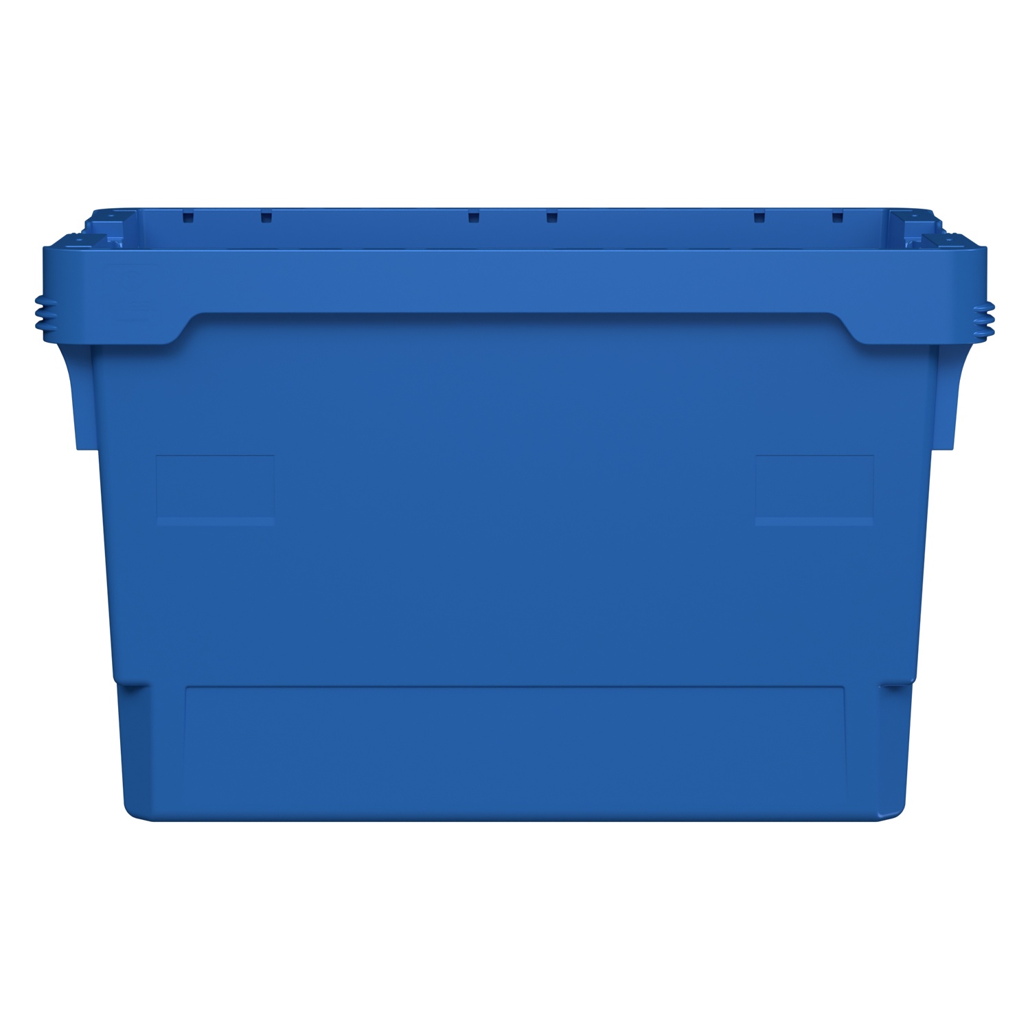 Вкладываемый контейнер INSTORE KV-6437 600x400x370 мм iPlast голубой со сплошным дном