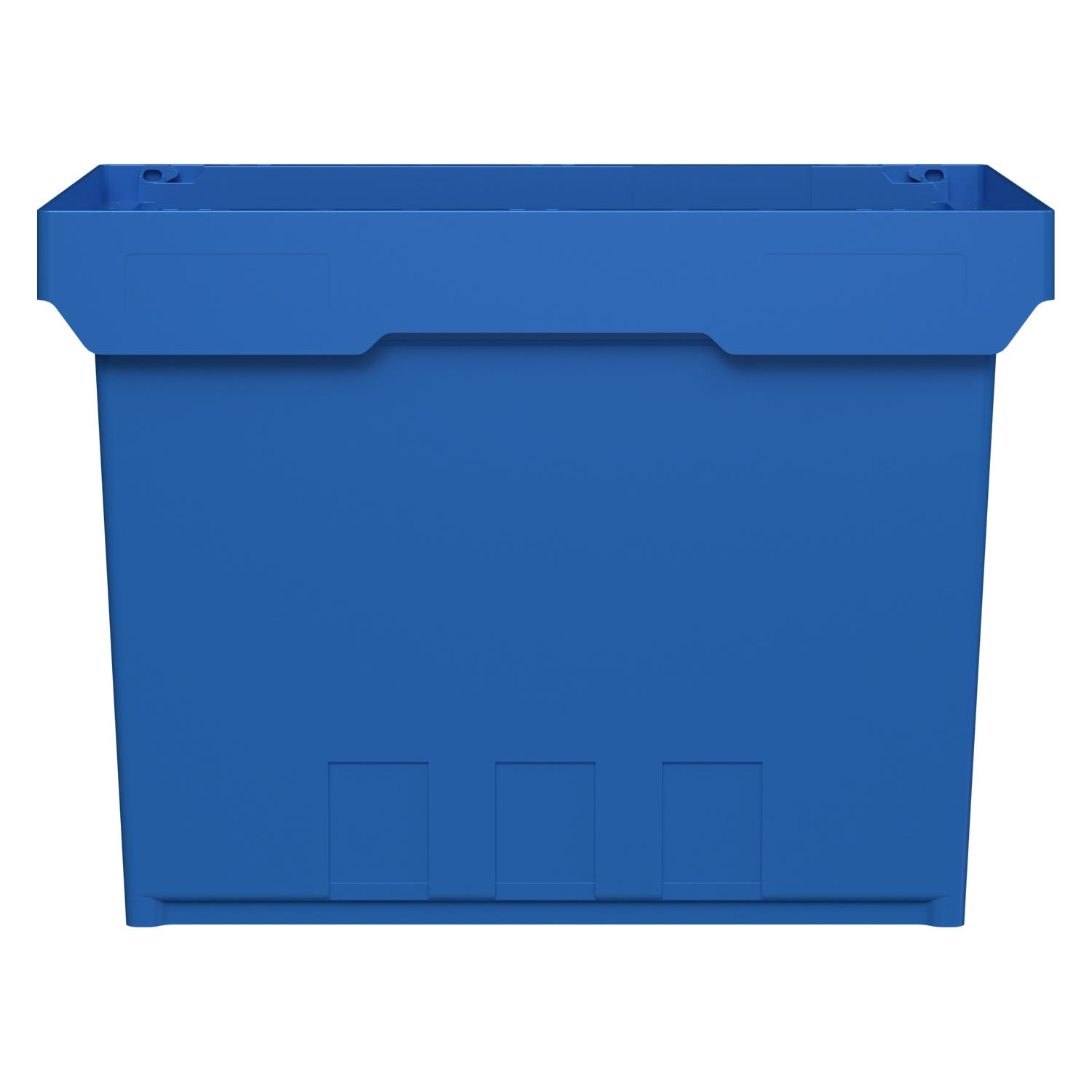 Вкладываемый контейнер INSTORE KVR-6442 600x400x435 мм iPlast голубой с усиленным дном