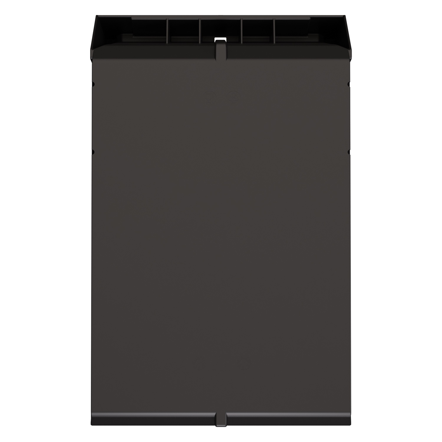 Складской лоток Logic Store 500х300х250 мм iPlast чёрный ЭКО с отверстиями для перегородок N1 (12.407.1)