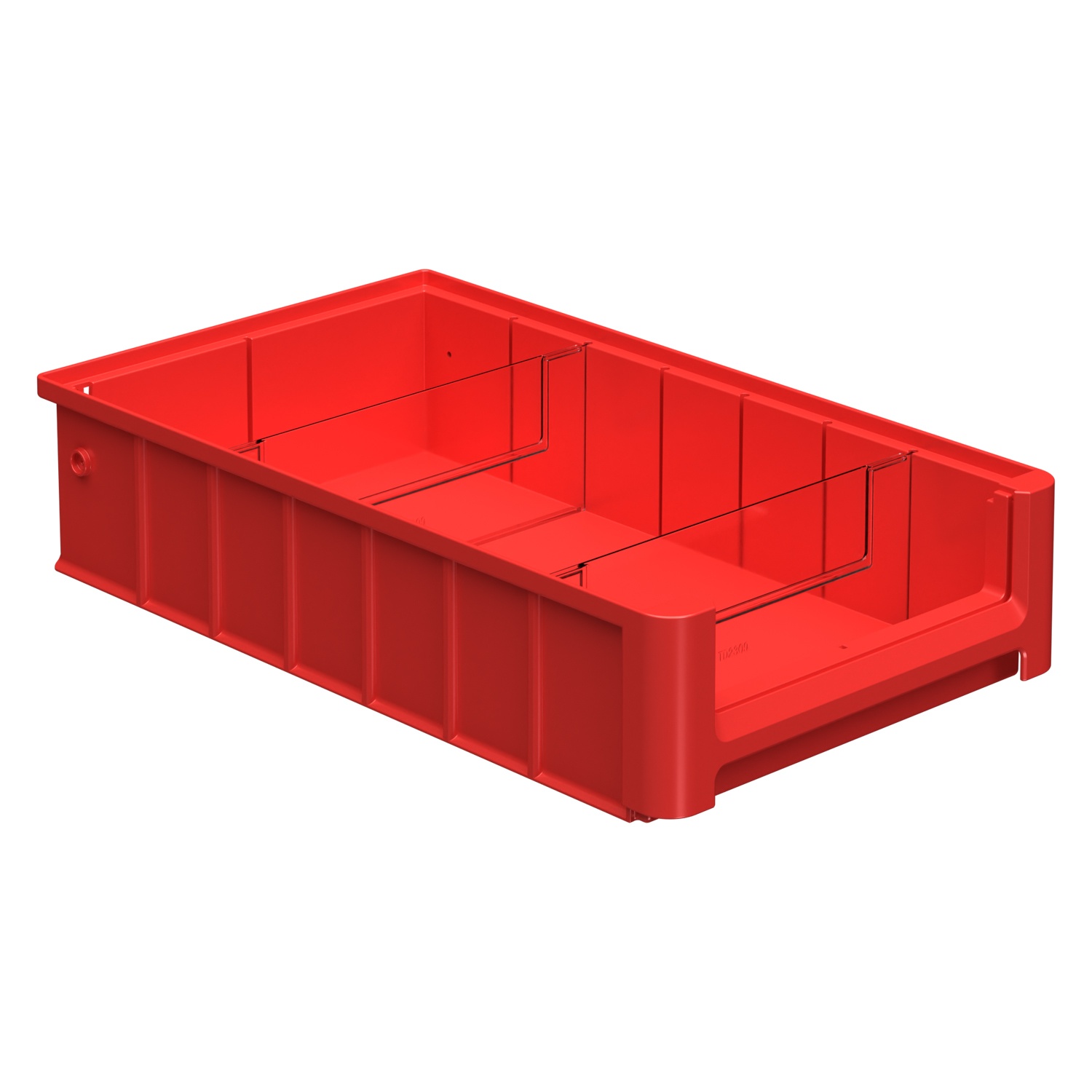 Полочный контейнер SK-4209 400х235х90 мм iPlast красный с 2 поперечными перегородками Полочный контейнер SK-4209 400х235х90 мм iPlast красный с 2 поперечными перегородками