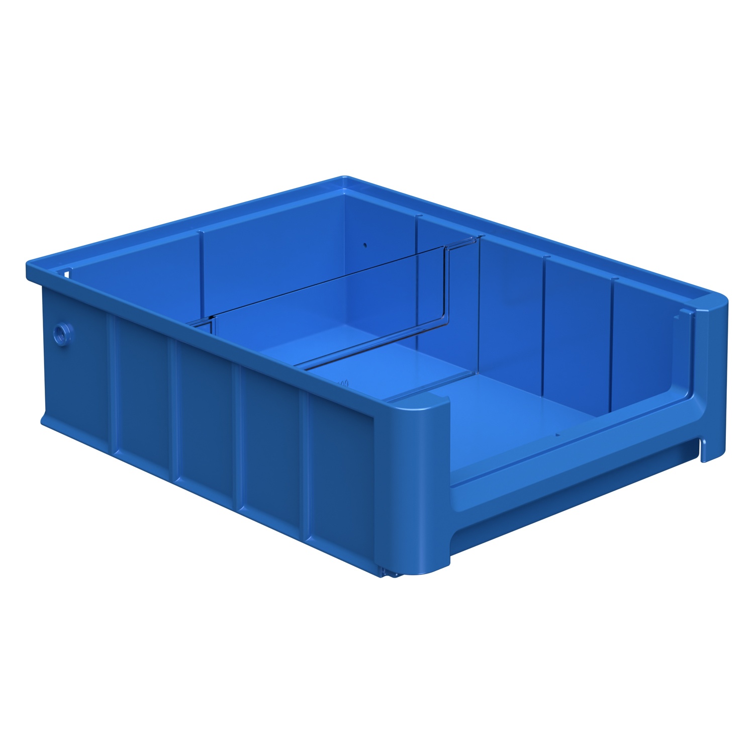 Полочный контейнер SK-3209 300х235х90 мм iPlast голубой с 1 поперечной перегородкой
