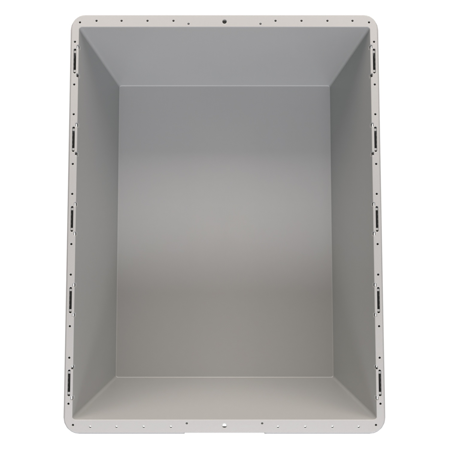 Вкладываемый контейнер INSTORE KVR-8634 800x600x340 мм iPlast светло-серый с усиленным дном