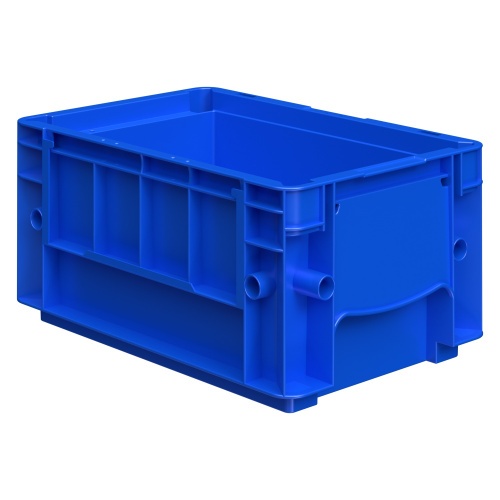 Ящик RL-KLT 3147 297х198х147,5 мм iPlast голубой с дренажными отверстиями в дне Ящик RL-KLT 3147 297х198х147,5 мм iPlast голубой с дренажными отверстиями в дне