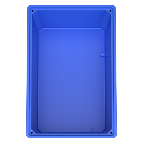 Большой контейнер 1200x800x800 мм iPlast iBOX голубой со сплошными стенками и дном, на полозьях Большой контейнер 1200x800x800 мм iPlast iBOX голубой со сплошными стенками и дном, на полозьях
