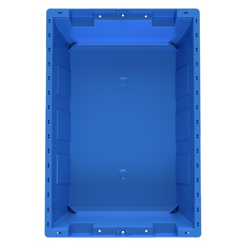 Вкладываемый контейнер INSTORE KV-5314 490x330x140 мм iPlast голубой со сплошным дном