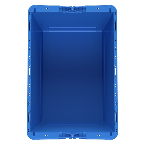 Вкладываемый контейнер INSTORE KV-6442.1 600x400x420 мм iPlast голубой со сплошным дном