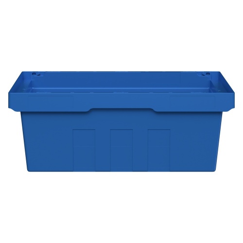 Вкладываемый контейнер INSTORE KV-6422 600x400x220 мм iPlast голубой со сплошным дном