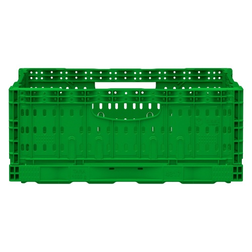 Складной ящик FC-4317 400х300х170 мм iPlast салатовый перфорированный