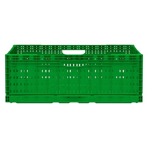 Складной ящик FC-6422 600х400х220 мм iPlast салатовый перфорированный