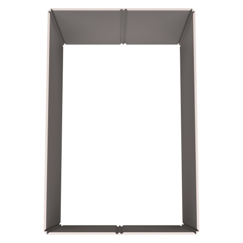 Стенка контейнера Bubble Guard 1190x790x700 мм iPlast PolyBox серая