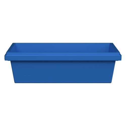 Вкладываемый контейнер INSTORE KV-6416 600x400x165 мм iPlast голубой со сплошным дном