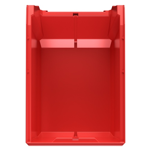 Складской лоток Logic Store 350x225x200 мм iPlast красный с отверстиями для продольной перегородки