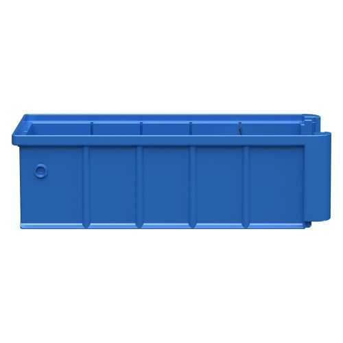 Полочный контейнер SK-3109 300х117х90 мм iPlast голубой с 1 поперечной перегородкой