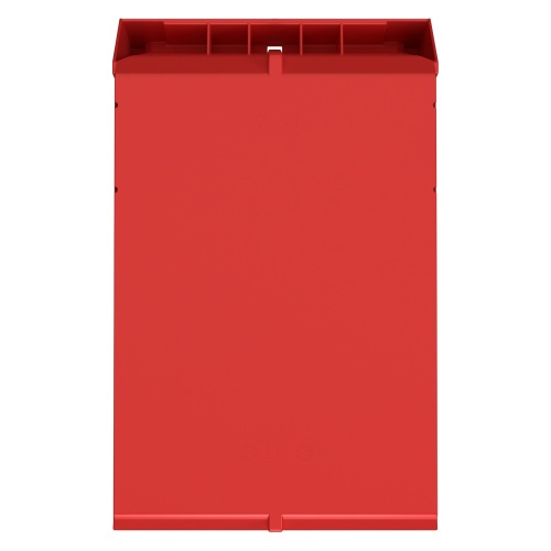 Складской лоток Logic Store 500х300х250 мм iPlast красный с отверстиями для перегородок N2 (12.407.2)