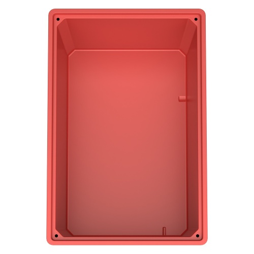 Большой контейнер 1200x800x800 мм iPlast iBOX красный со сплошными стенками и дном, на ножках Большой контейнер 1200x800x800 мм iPlast iBOX красный со сплошными стенками и дном, на ножках