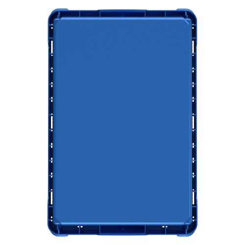 Вкладываемый контейнер INSTORE KV-6437 600x400x370 мм iPlast голубой со сплошным дном