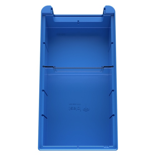 Полочный контейнер SK-31509 300х155х90 мм iPlast голубой с 1 поперечной перегородкой