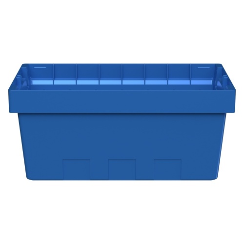 Вкладываемый контейнер INSTORE KV-5321 490x300x210 мм iPlast голубой со сплошным дном