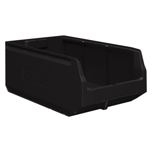 Складской лоток Logic Store 500х300х200 мм iPlast чёрный ЭКО с отверстиями для перегородок N1 (12.406.1) Складской лоток Logic Store 500х300х200 мм iPlast чёрный ЭКО с отверстиями для перегородок N1 (12.406.1)