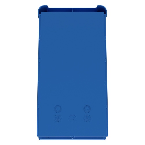 Полочный контейнер SK-31509 300х155х90 мм iPlast голубой с 1 поперечной перегородкой