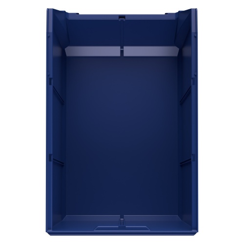 Складской лоток Logic Store 500х300х250 мм iPlast синий индиго с отверстиями для перегородок N1 (12.407.1)