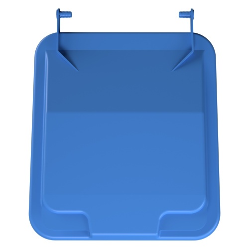 Крышка для мусорного контейнера 240 л iPlast синяя c осями для крепления