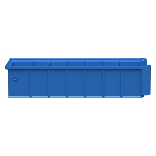 Полочный контейнер SK-4109 400х117х90 мм iPlast голубой с 2 поперечными перегородками