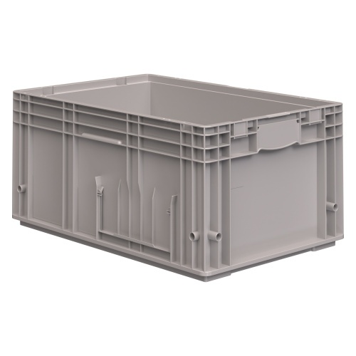 Ящик RL-KLT 6280 594х396х280 мм iPlast светло-серый с дренажными отверстиями в дне N1 (12.505F.1) Ящик RL-KLT 6280 594х396х280 мм iPlast светло-серый с дренажными отверстиями в дне N1 (12.505F.1)