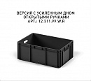 Пластиковый ящик 600х400х220 (EC-6422) черный с усиленным дном - фото 3 предпросмотра