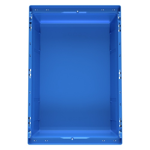 Вкладываемый контейнер INSTORE KV-6417 600x400x172 мм iPlast голубой со сплошным дном
