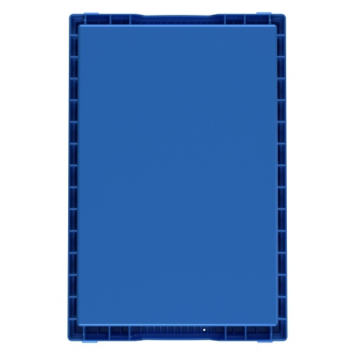 Вкладываемый контейнер INSTORE KV-6416 600x400x165 мм iPlast голубой со сплошным дном
