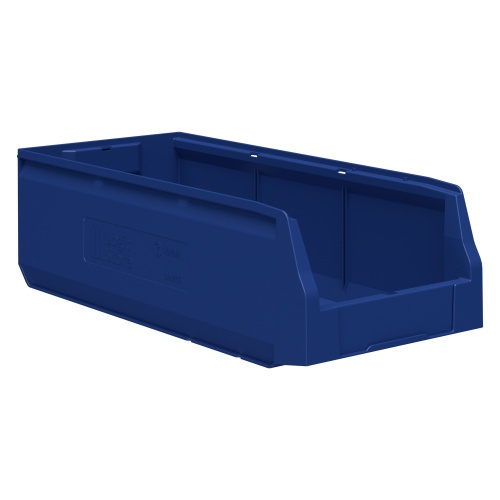 Складской лоток Logic Store 500х225х150 мм iPlast синий индиго с отверстиями для перегородок N1 (12.405.1)