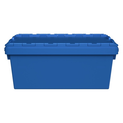 Вкладываемый контейнер INSTORE KVR-8634.1 800х600х340 мм iPlast голубой с усиленным дном и штабельным упором