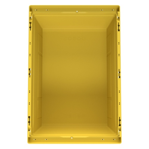 Вкладываемый контейнер INSTORE KV-6427 600x400x272 мм iPlast жёлтый со сплошным дном